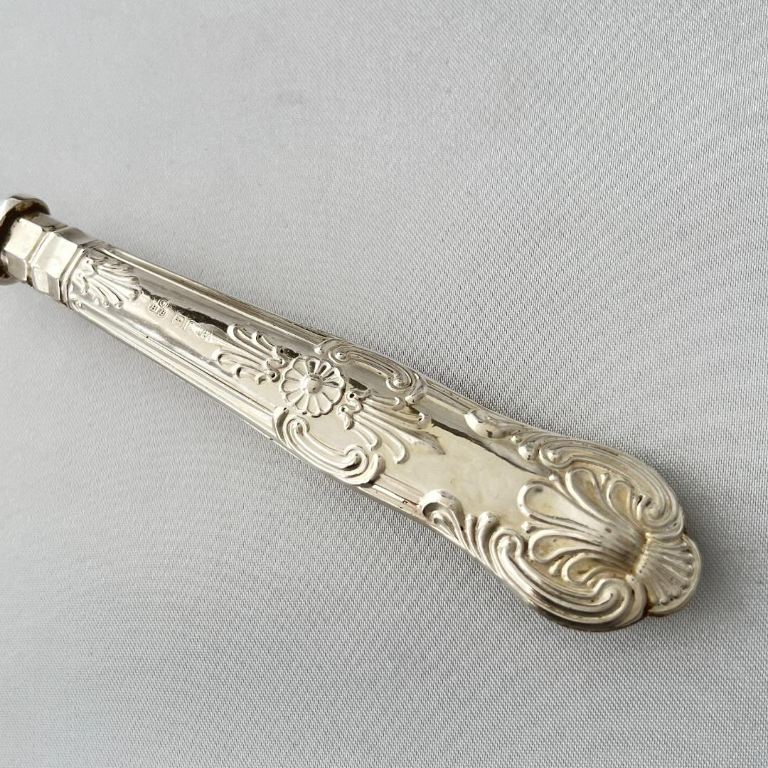 【C H Beatson】【純銀ハンドル】キングスパターン ベリースプーン