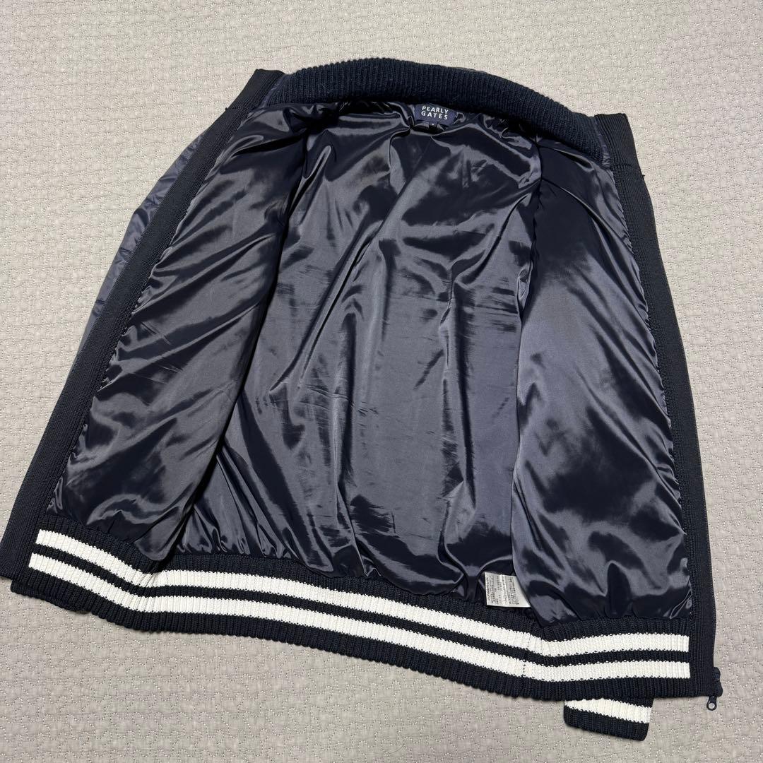 パーリーゲイツ　ニット切替　ゴルフウェア　ネイビー　5サイズ