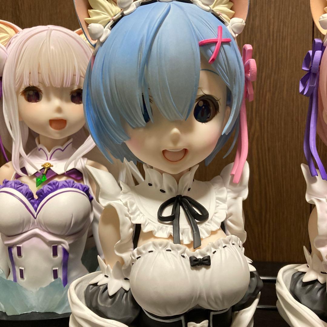 リゼロ　アートスケール　レム・ラム・エミリア・エキドナ　全ラストワン