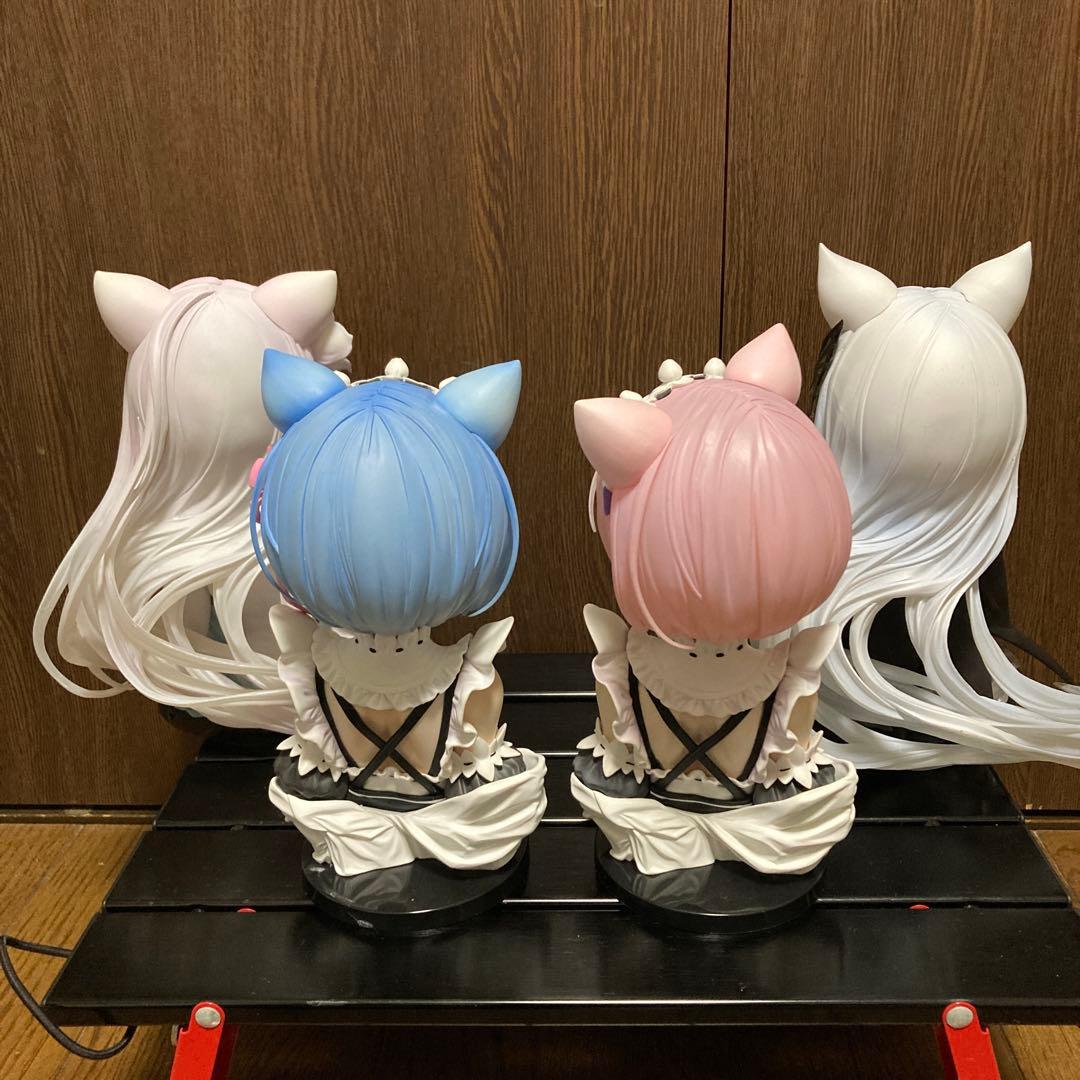 リゼロ　アートスケール　レム・ラム・エミリア・エキドナ　全ラストワン