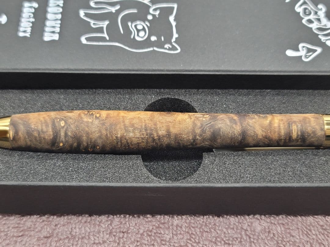 新品　こぶた工房　極上花梨瘤　青白グロテスク　シャープペンシル0.5ミリ