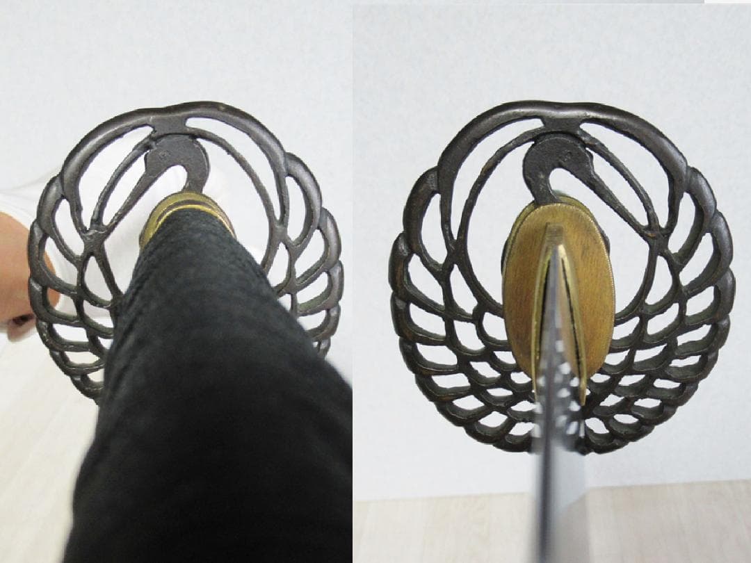 模造刀 【竹中半兵衛 家紋 真剣拵え】居合刀 71.7ｃｍ 美術刀