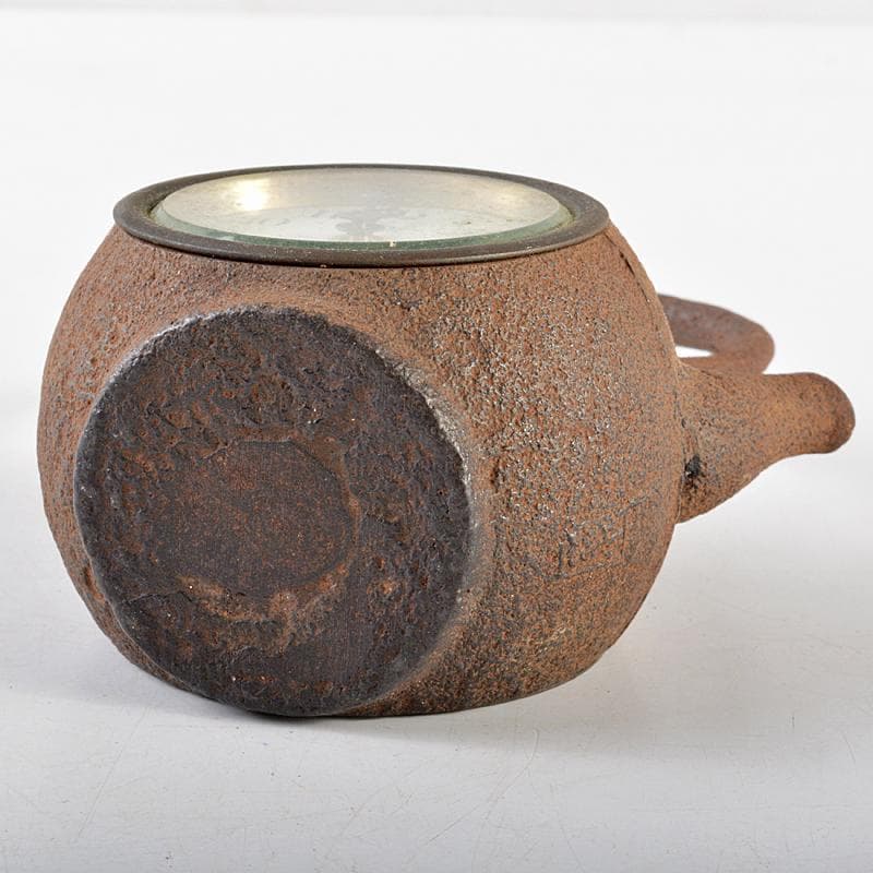 南部鉄器　山京銘　鉄瓶形小型置時計　ジャンク品　M　R5815