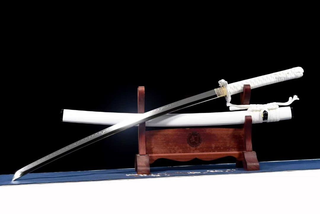 【白月魁】古兵器 刀装具 日本刀　模造刀 居合刀 武士道 鑑賞用 美術刀 贈り物