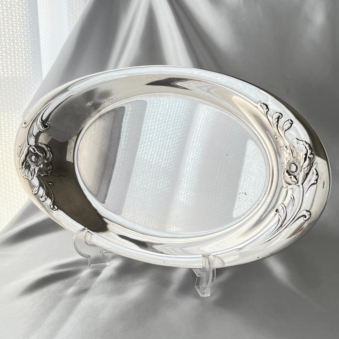 【ONEIDA】ポピーのレリーフ サンドウィッチプレート / パストリープレート