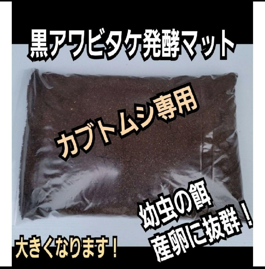 カブトムシ専用　黒アワビタケ発酵マット【120L】幼虫の餌・産卵に！雑虫湧かない