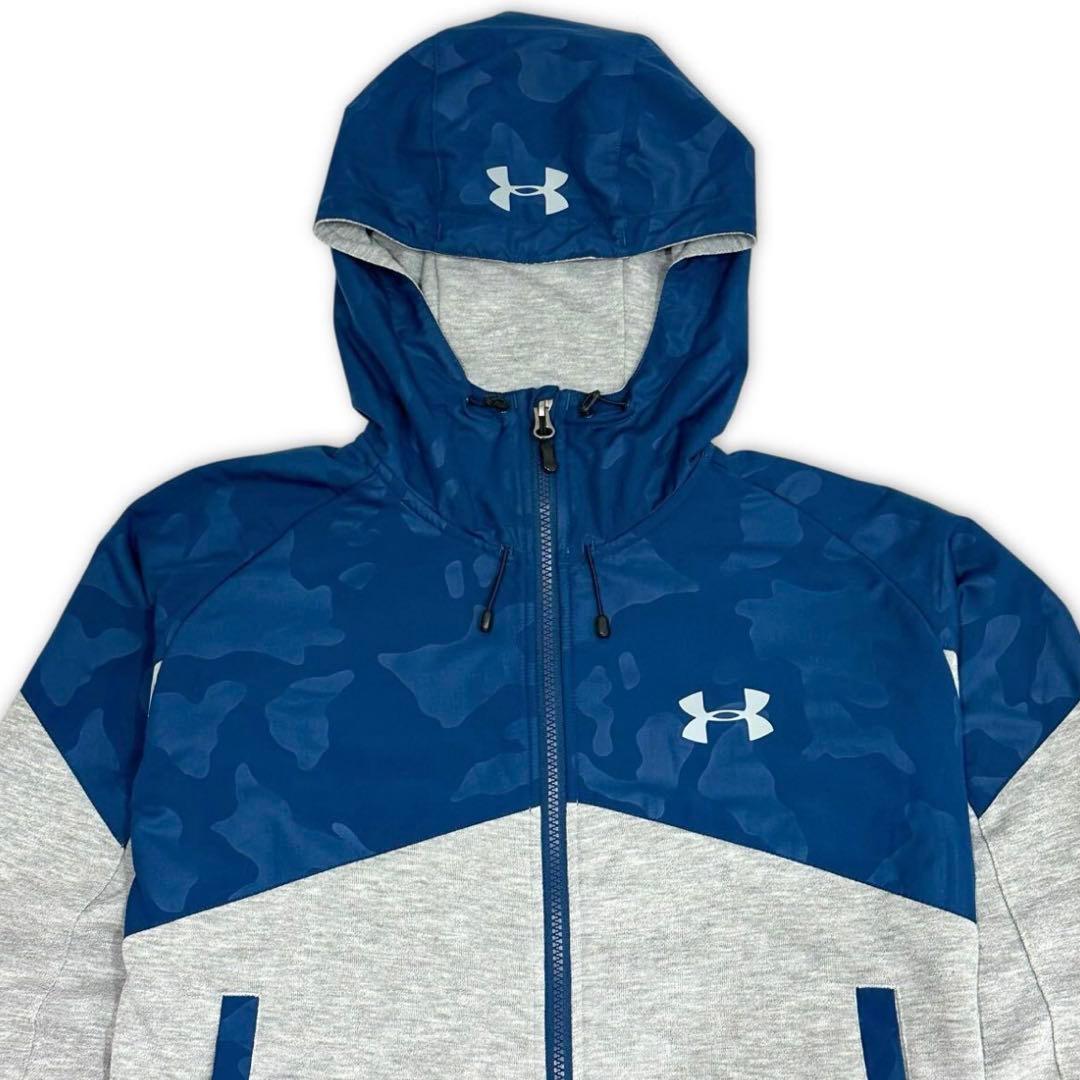 【完売品‼️】UNDER ARMOUR ジャージ上下 パーカー パンツ 灰迷彩SM