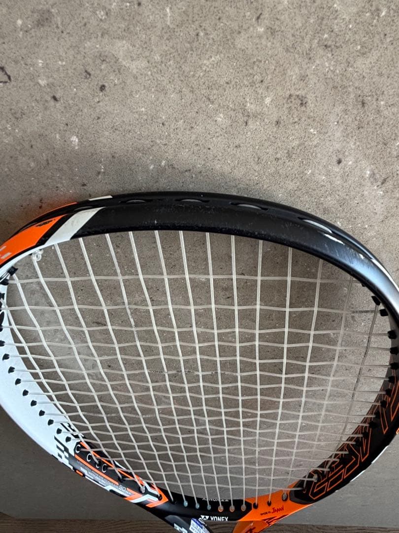 エフレーザー7V カバー付　ラケット　ソフトテニス　オレンジ　美品