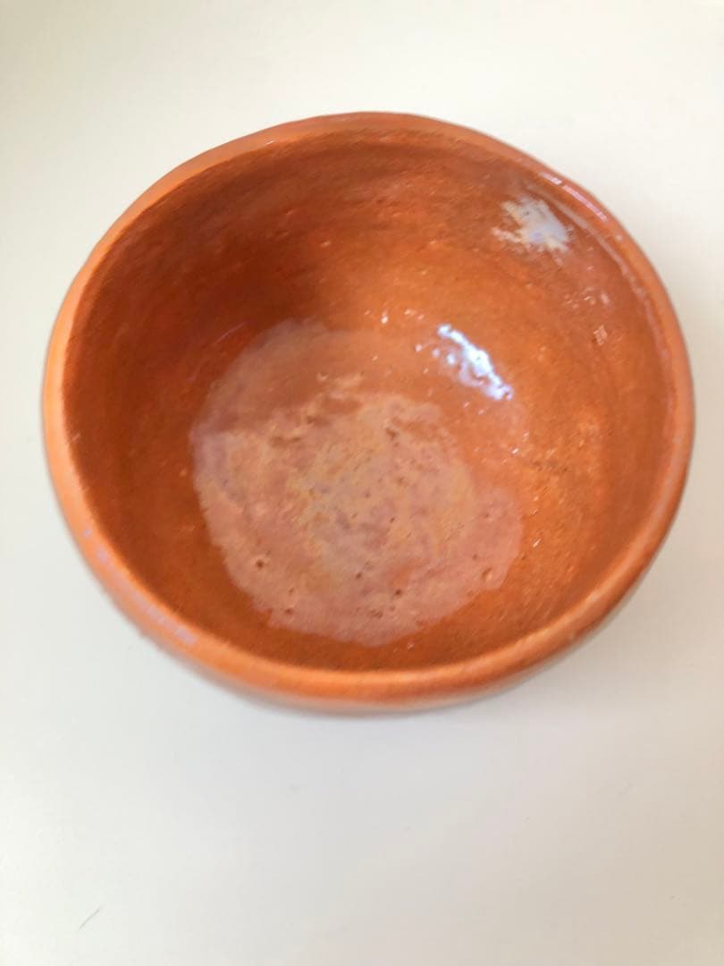 【新品未使用】【八事釜 五代 中村道年】赤茶碗 桐箱入