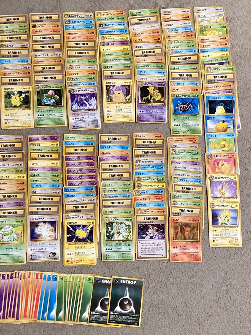 ポケモンカード旧裏　まとめ売り　拡張シート　ピカチュウ