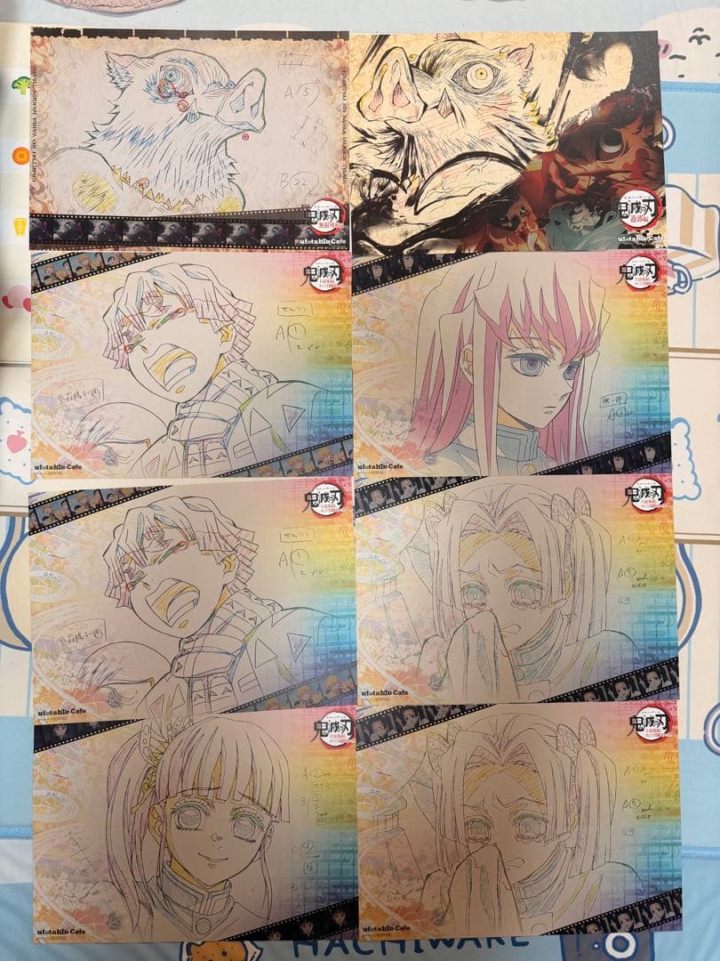 鬼滅の刃 ufotable カフェ ダイニン ランチョンマット 48枚