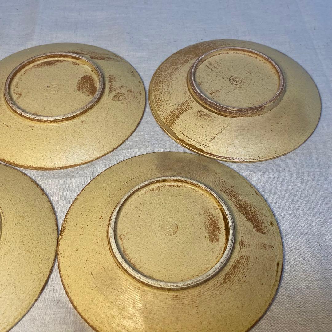 黄瀬戸　瀬戸焼　カップ&ソーサー　コーヒー　紅茶　小川欣二　5客