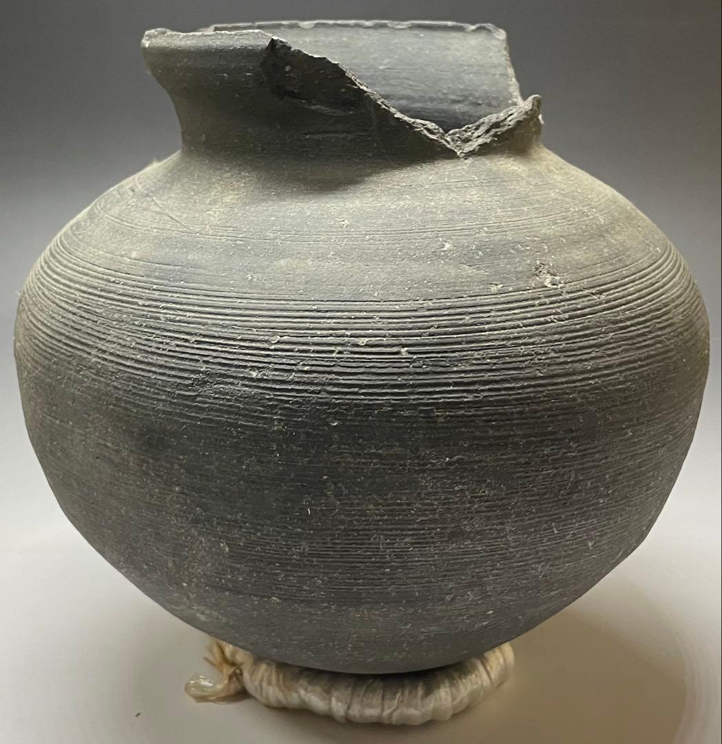 須恵器　新羅　土器　丸瓶　丸壺　箱付　d7703