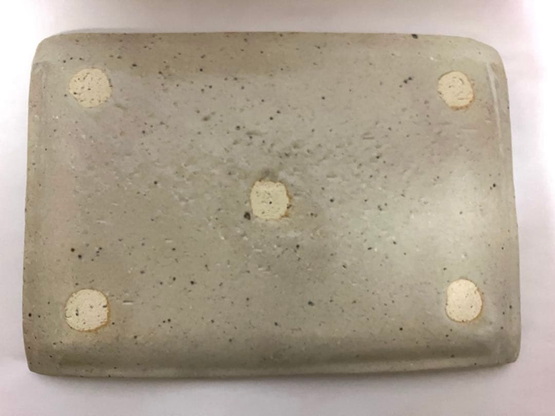 早稲田大学校歌 陶板 書作品 灰色の陶器製長方形プレート