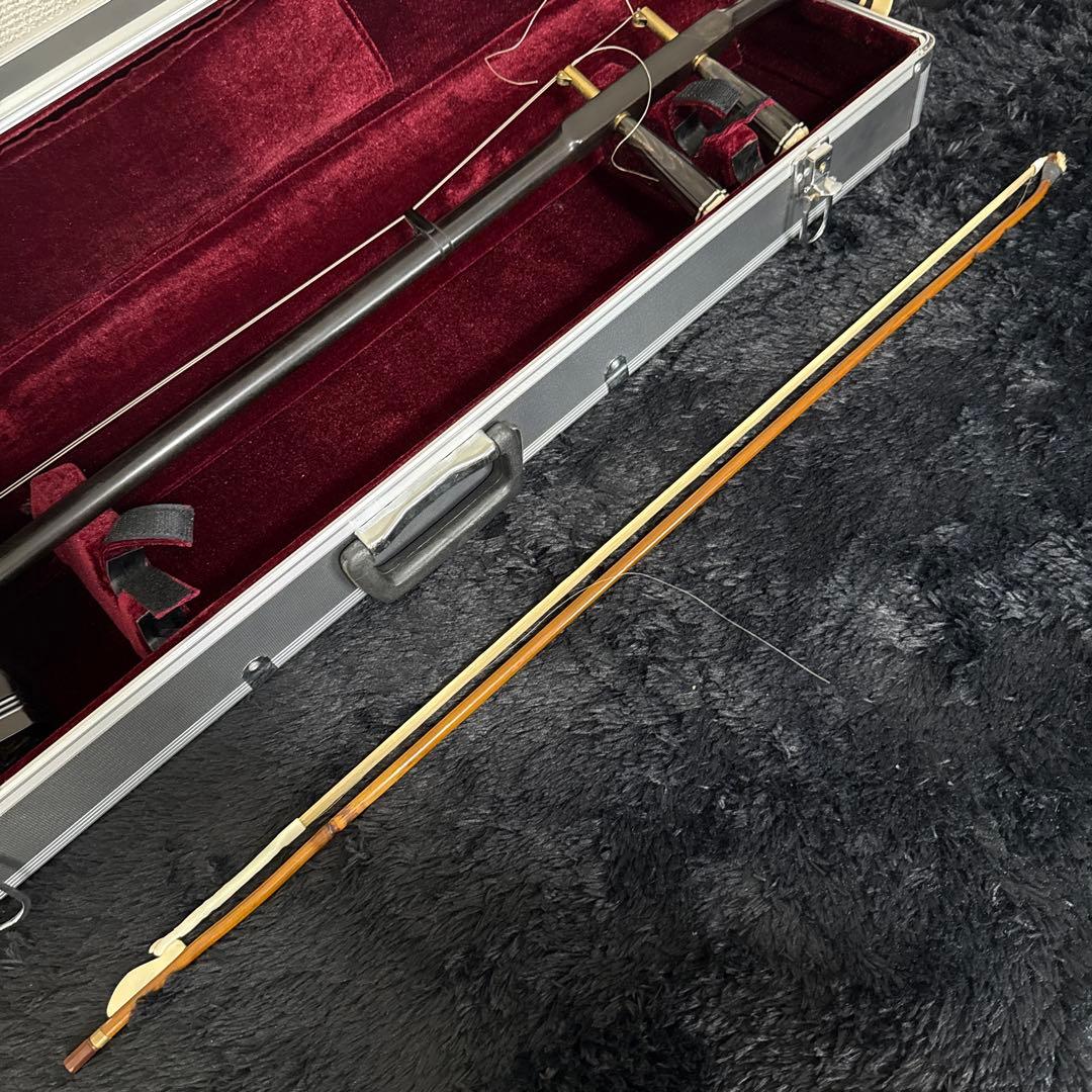 高級 二胡 天華之韻 弦楽器 民族楽器 ハードケース 弓付属