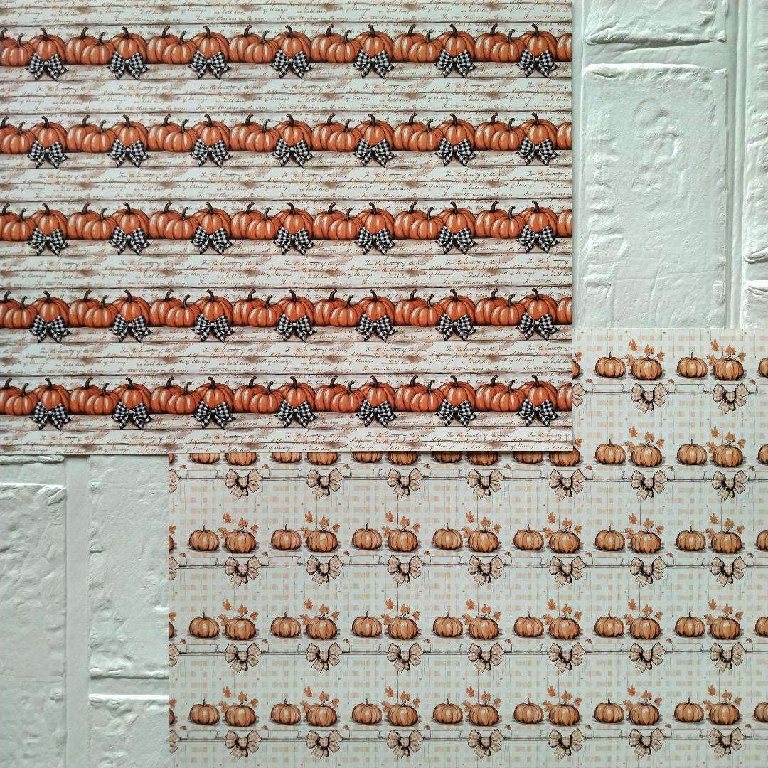 【D-152】lien様　デザインペーパー　ハロウィン　かぼちゃ　❸