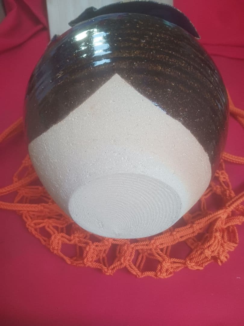 飾壺　高取秞　銘入り　木箱入り　美品