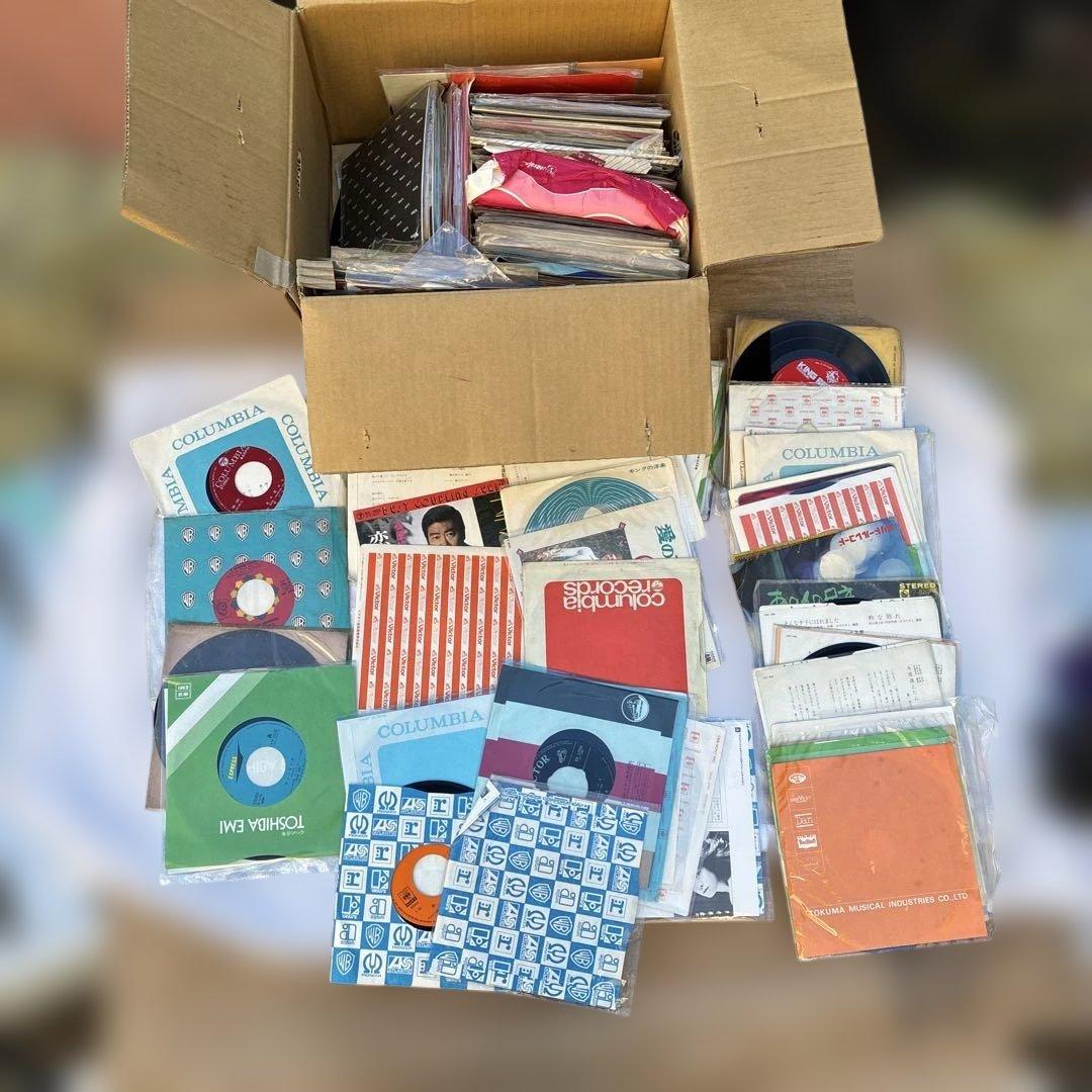 ‼️遺品整理‼️ ビンテージレコードまとめかなりまりますみかん箱ぐらいが1ケースお宝