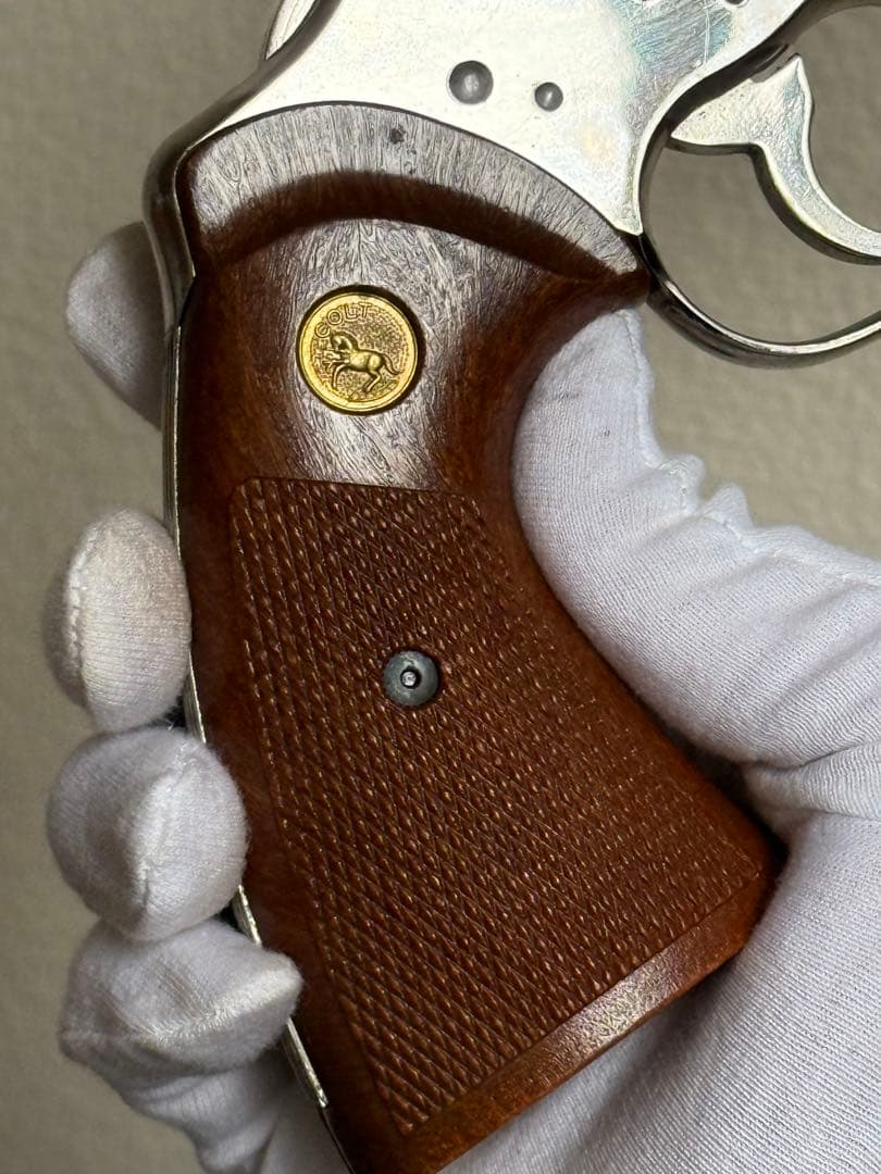 タナカ コルト パイソン 6インチ ニッケルフィニッシュ シルバー ガスガン