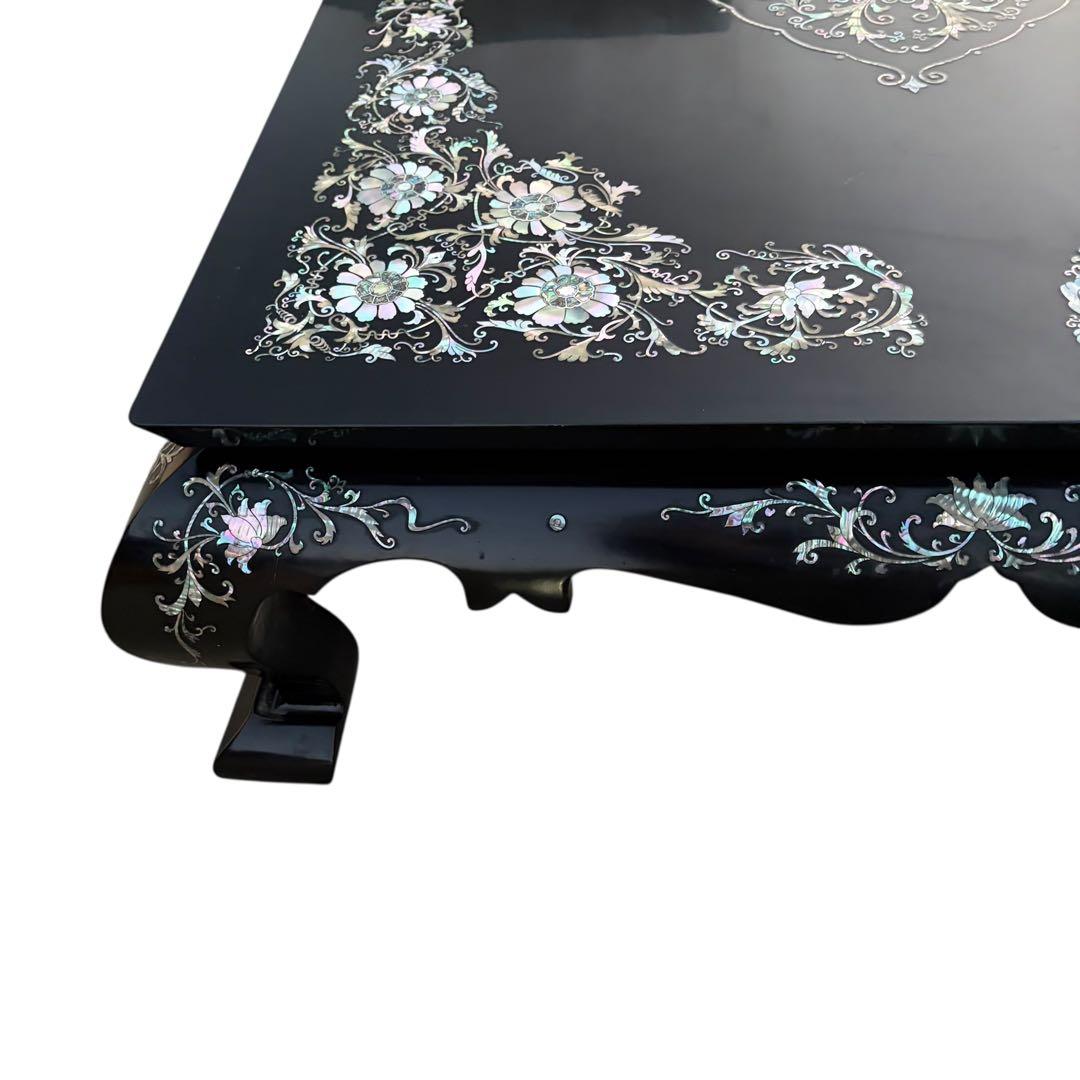 美品 最高級 螺鈿細工 座卓 座敷机 ローテーブル リビングテーブル 中国 韓国