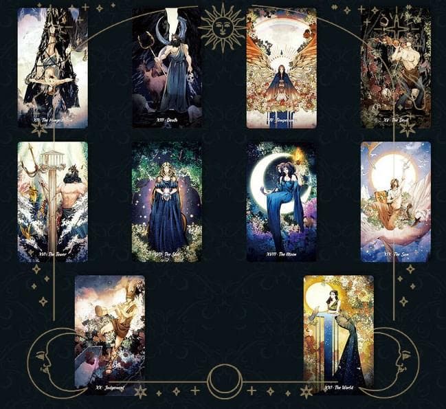 【正規品タロットカード】ギリシャ神話の世界観✨輝くエッセンスのデッキ／デラックス
