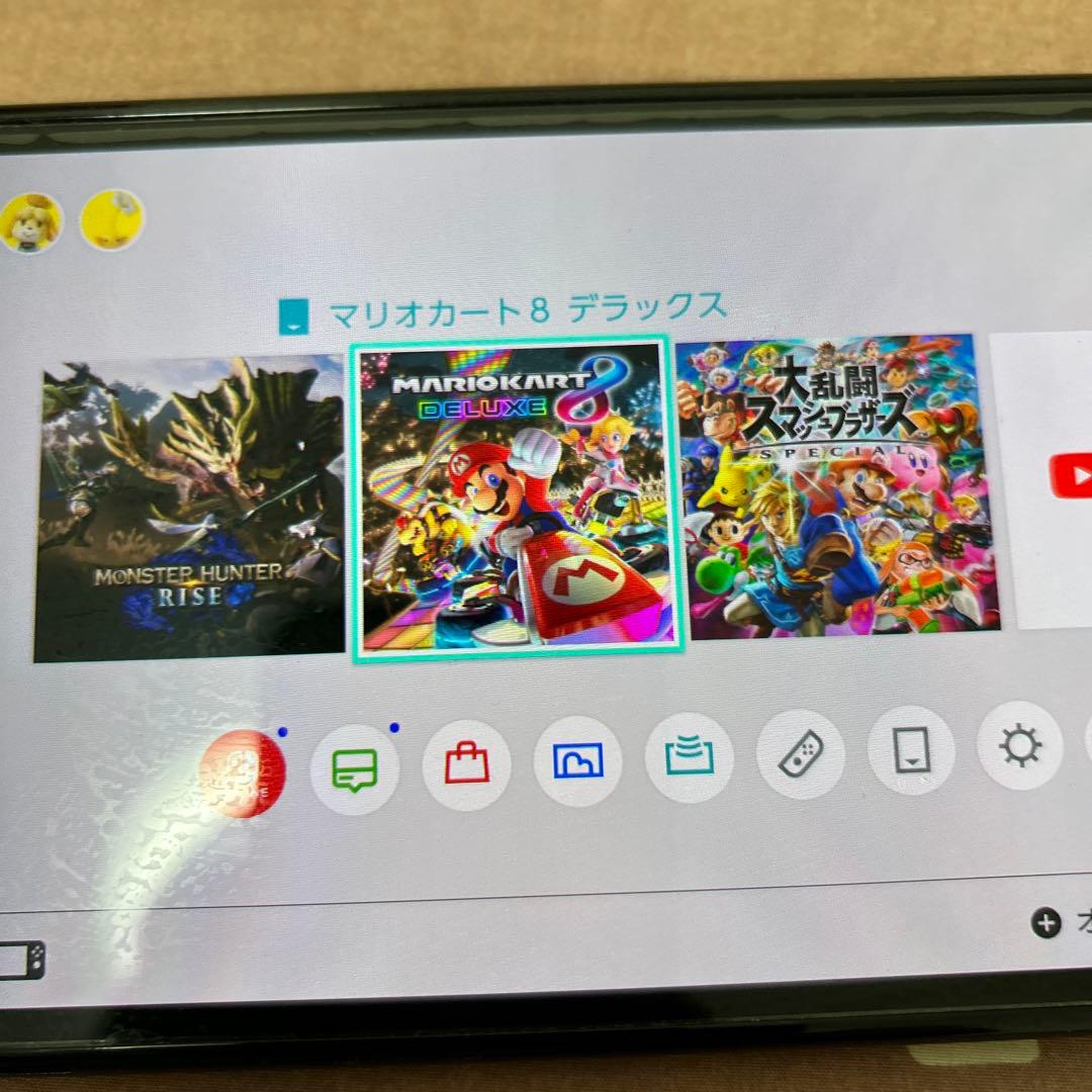 Nintendo Switch 本体 グリーン 充電器付き　付属品全部あり