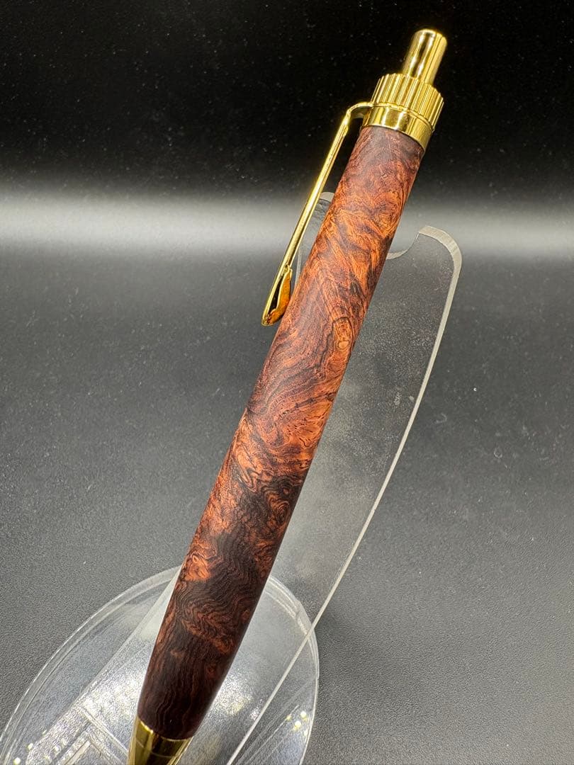 アポロ　533超極上　ホンジュラスローズウッド　瘤杢　木軸シャーペン