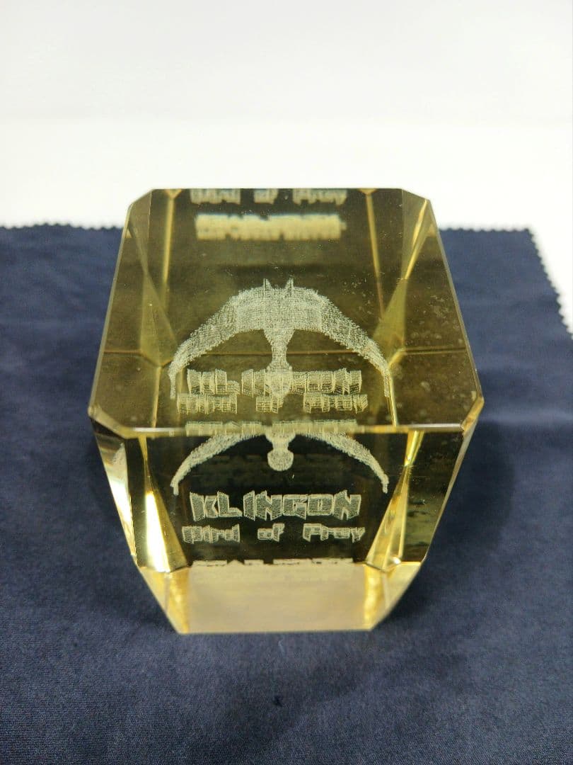 希少 スタートレック クリンゴン バード・オブ・プレイ 3Dクリスタル