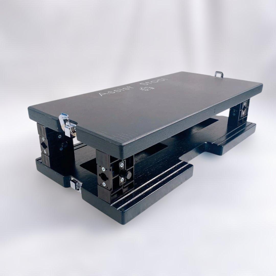 吉澤 ヨシザワ ピアノ補助台 アシストスツール ASS-V BK