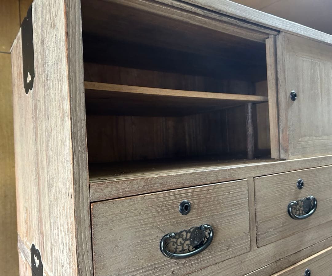 鍵付き桐タンス アンティーク　骨董