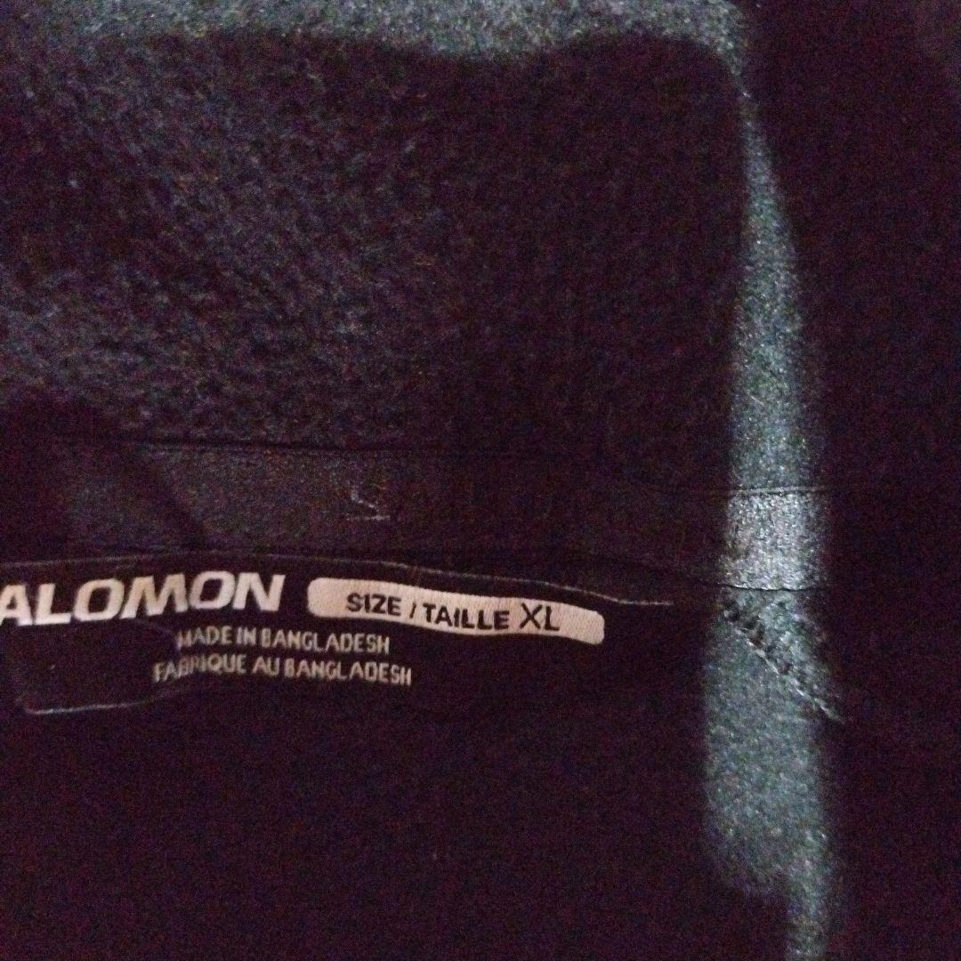 SALOMON ブラック フリースジャケット XL　ミドラー