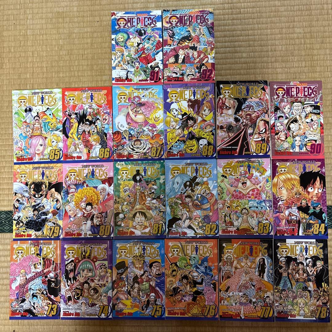 ワンピース漫画英語版1巻〜92巻