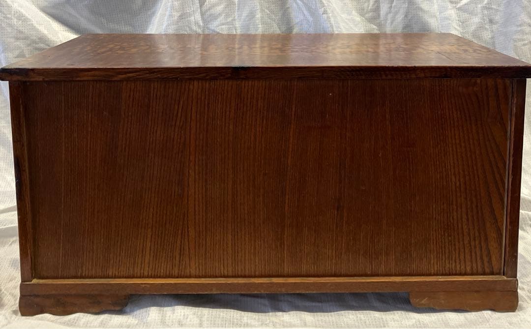 期間限定処分価格　銘木玉杢タモ　チェスト　年代物リメイク