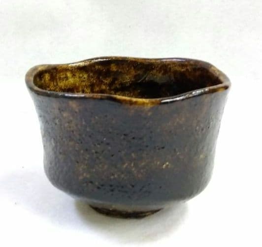 茶道具 茶碗 楽茶碗 黒楽 黒流 檜垣良多 桂窯 青子 寄神崇白