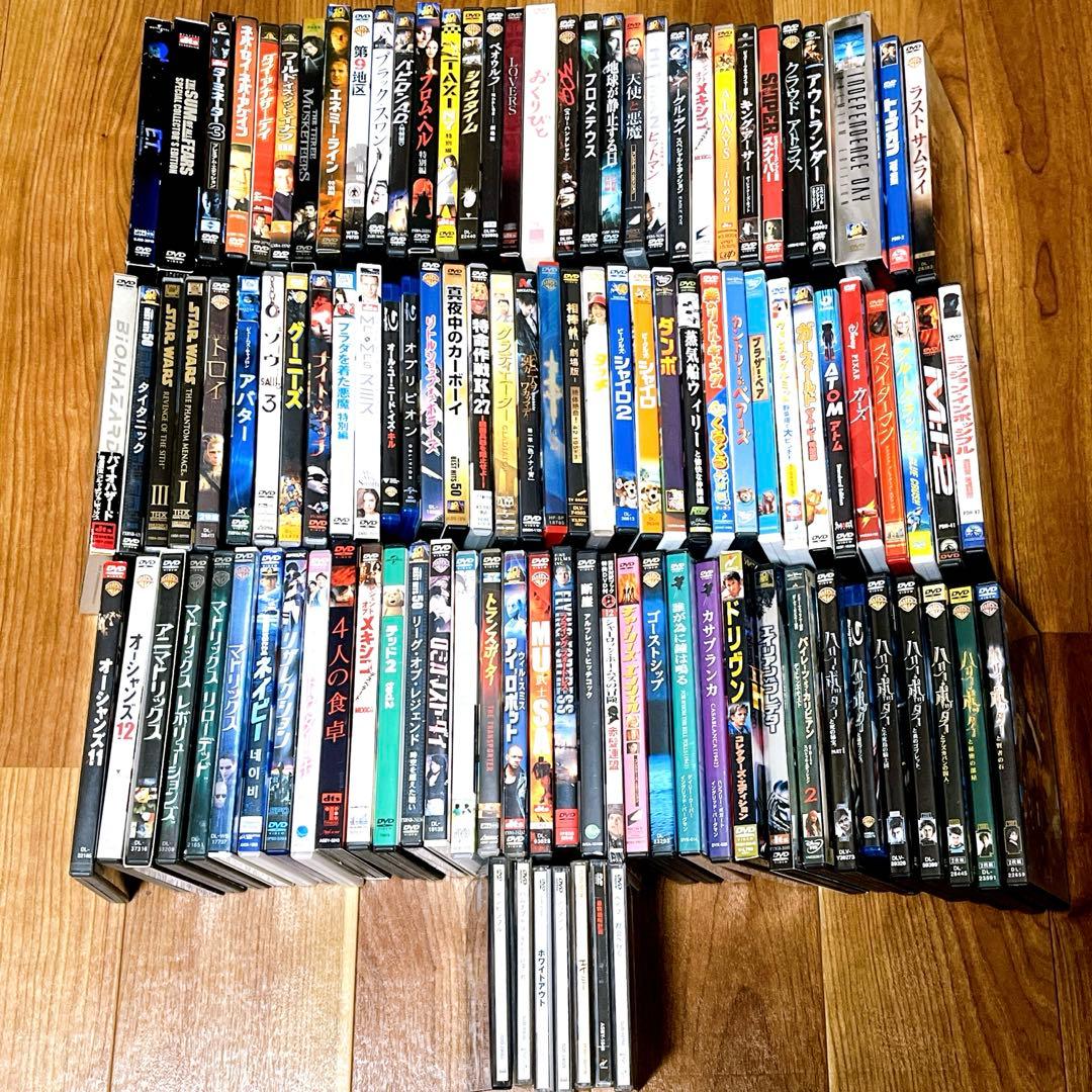 中古洋画・邦画・アニメDVD 110枚まとめ売り 大量DVDセット