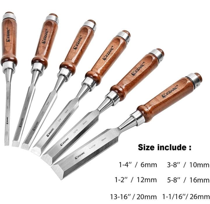 6本組 木工用 DIY のみ セット 切れ味抜群 追入のみ プロ仕様 洋鑿