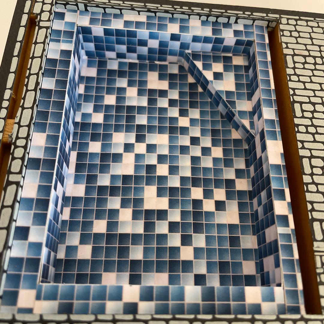 リーメント シルバニア ミニチュア 背景付●温泉 銭湯ガチャ ミニリカちゃん