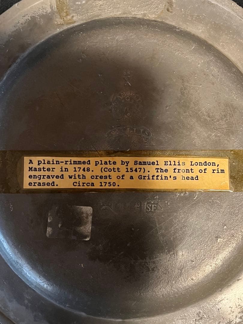 貴重！カトラリー 傷がいい枯渇の魅力 18世紀 英国アンティーク ピューター皿