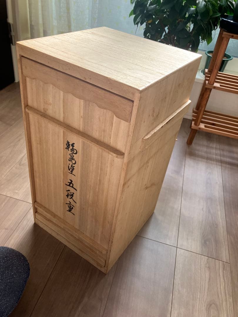 輪島塗 五段重 二枚蓋 木箱入り 重箱 伝統工芸品 漆芸【美品】