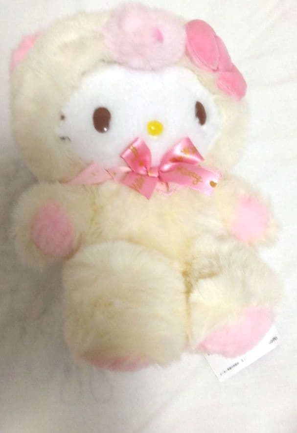 新品 サンリオ ハローキティ くまかぶり ぬいぐるみ 限定品 もさふわドール