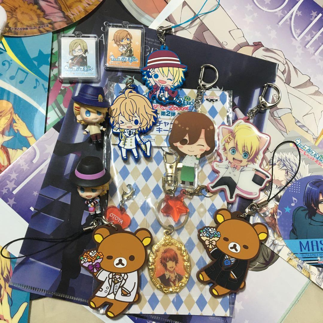 送料込み　うたプリ　うたの☆プリンスさま　クリアファイル　マスコット　セット