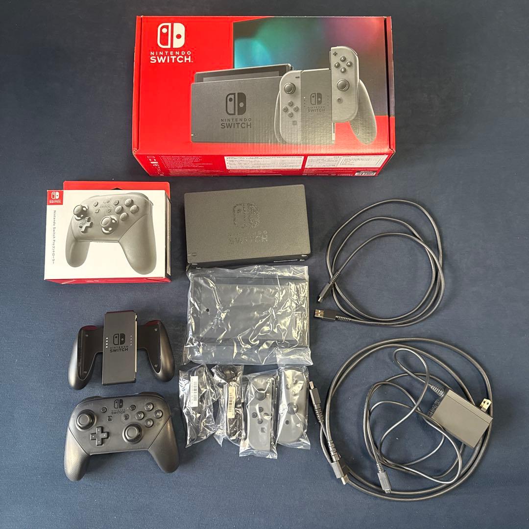 Nintendo Switch 本体（ニンテンドースイッチ）Joy-Conグレー