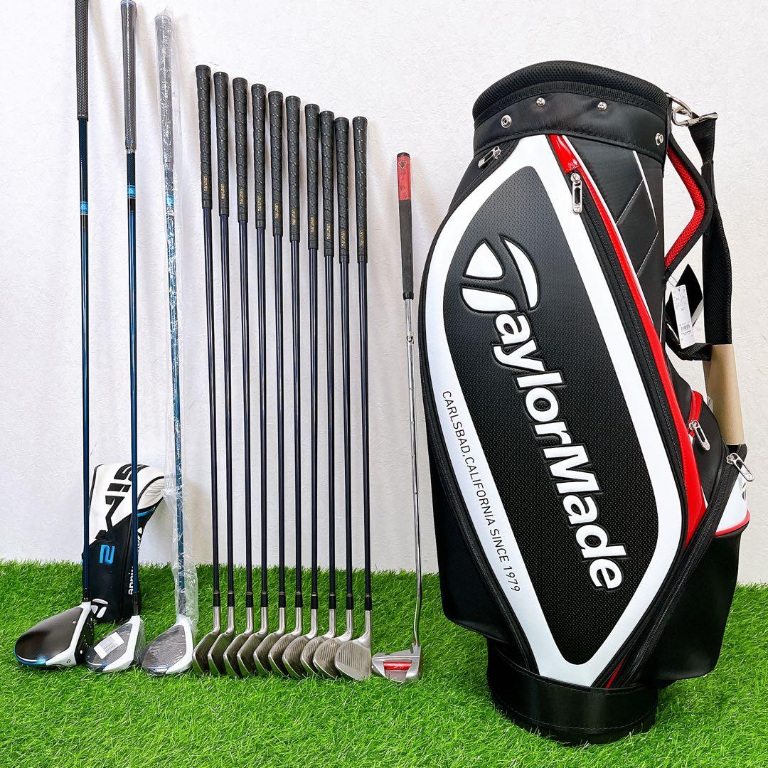 【新品キャディバッグ付】 テーラーメイド　SIM2MAX 豪華14本フルセット