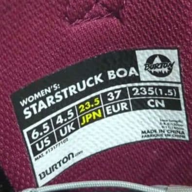 即日発送★BURTON スノボブーツ　STARSTRUCK BOA 23.5㎝