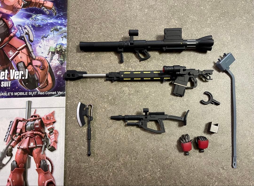 ガンプラHG シャア専用ザクⅡ 赤い彗星ver. 全塗装完成品