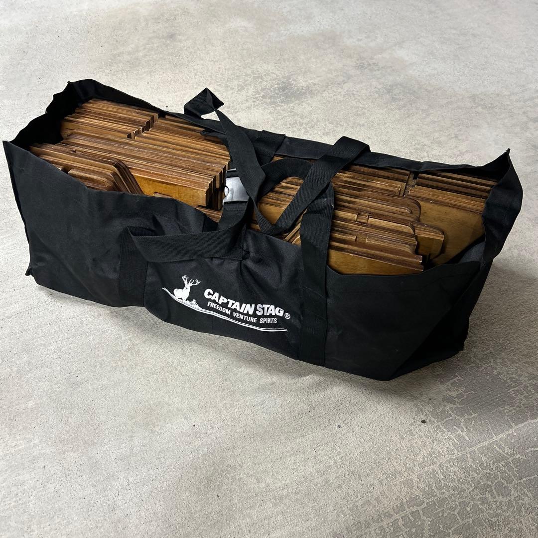 キャプテンスタッグ　ヘキサグリル　テーブルセット　木製