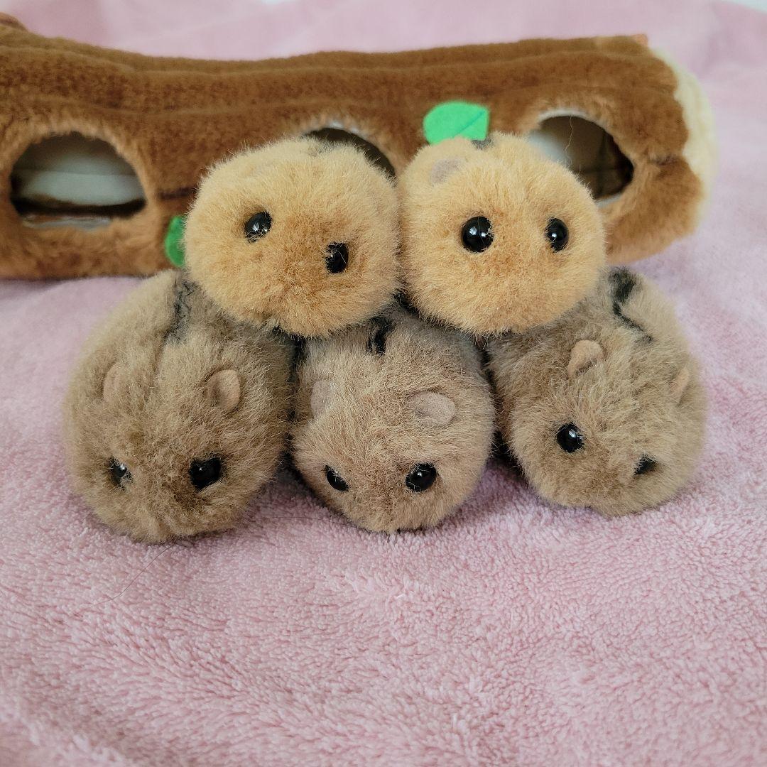 やまね工房　やまね ぬいぐるみ３匹&ハウス