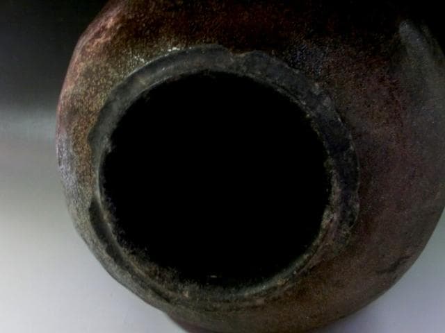 壷■古丹波焼き 大壷 甕 古い花瓶 大きい花生け 古美術 時代物■30.2cm