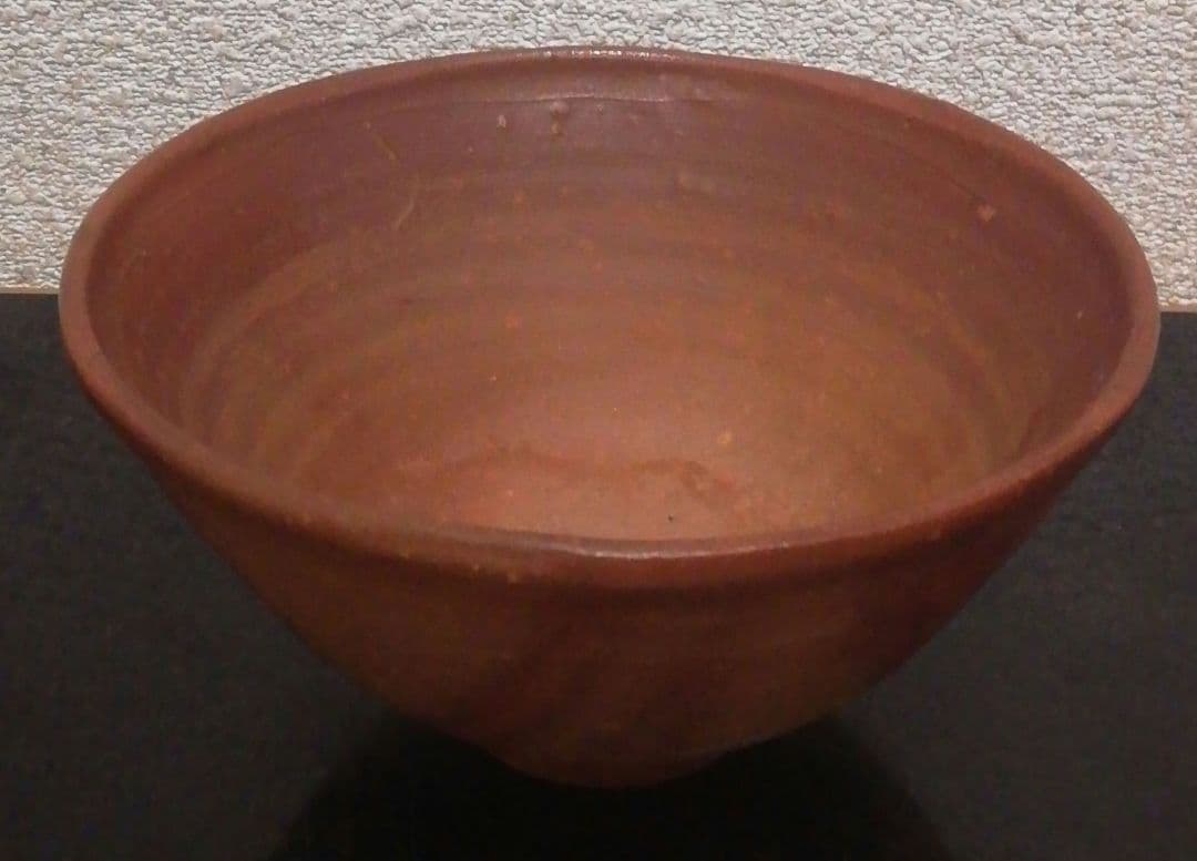 森陶岳作　備前焼　緋襷　茶碗　共箱　共布　栞付　茶道具