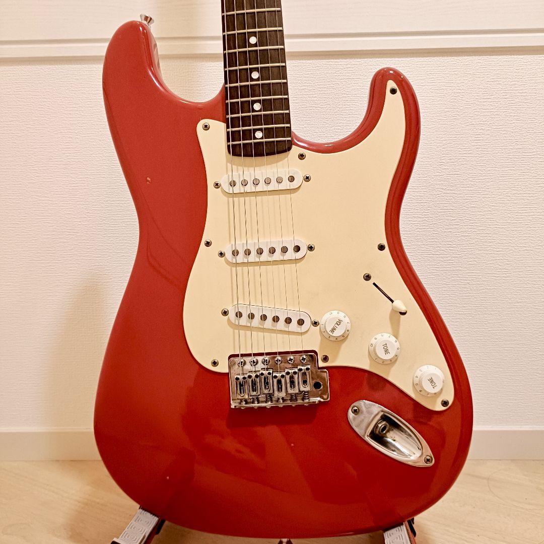 メンテ済｜Squier エレキギター ストラトキャスター ダコタレッド